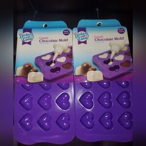 2 Sets Heart Candy Chocolate Molds